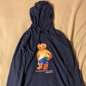 polo ralph lauren teddie bear hoodie